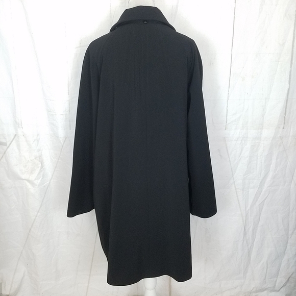 London fog black silver hardware coat - Picture 2 of 7